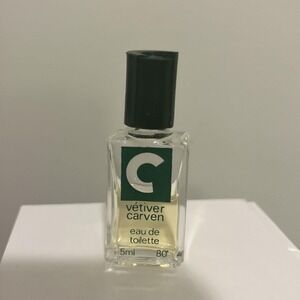 VINTAGE Vetiver Carven Eau de Toilette by Carven.17oz/5ml MINI Splash